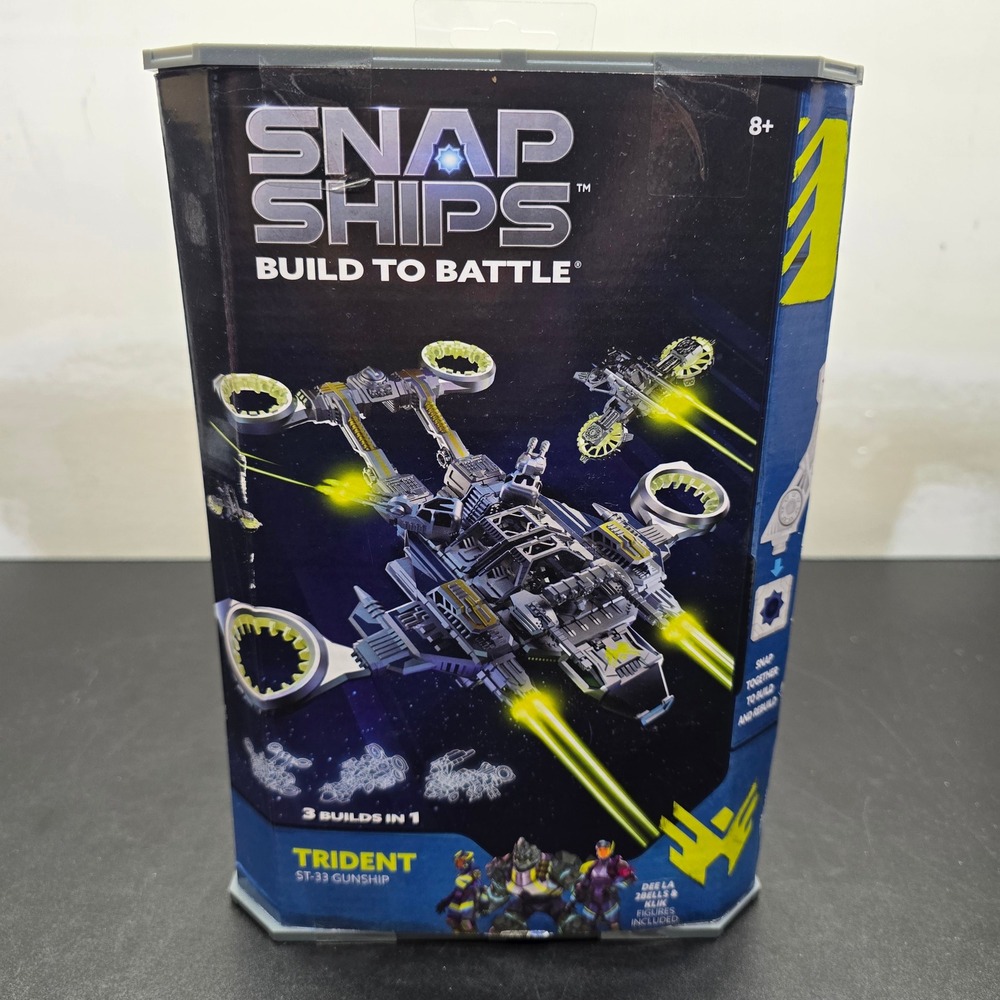 Snap Ships Trident ST-33 Gunship 3-in-1 Building Toy Set PlayMonster NEW
